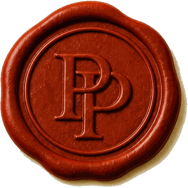 The Posted Press wax seal